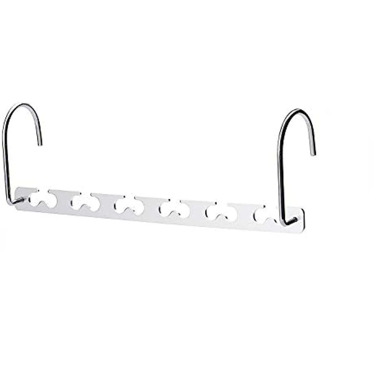 

Экономящие место металлические органайзеры для шкафа, многопортовые вешалки для одежды Magic, прочная сушилка для одежды для шкафа в спальне 1 PC серебряный