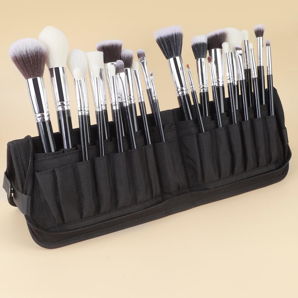 

25-Piece Makeup Brush Set with Folding Bag - Foundation, Blush, and Powder Beauty Tools 25-Piece Brush Set in OPP Bag