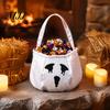 Trick or Treat Accessories Halloween Bag, Funny Ghost Expressions Non-woven Handbag, Decorative Handbags Lightweight Candy Buckets for Kids