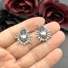 6pcs Flaming Sacred Heart Charms Enamel Thorns Sacred Heart Pendant Designer Charms Fit Jewelry Making DIY Jewelry Findings