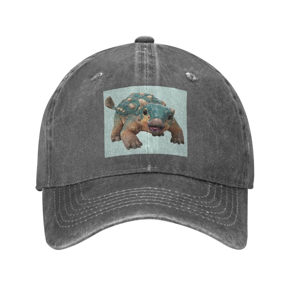 Bumpy Ankylosaurus Magniventris Baseball Caps Fashion Washed Denim Hats Adjustable Casquette Baseball Cowboy Hat for Unisex