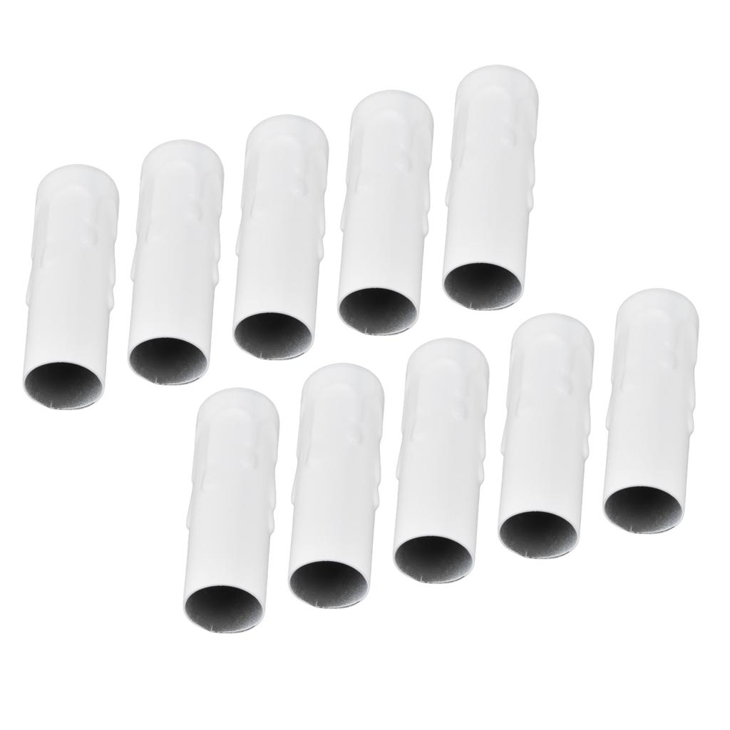 10Pcs E14 Metal Tube for Candle Lamp Holder Lamp Base Lighting Accessories 25x80mm