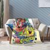 Cartoon SpongeBob SquarePants Movie Group Poster Blankets  Flannel Novelty Breathable Throw Blankets for Home Restaurant  Winter
