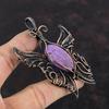 Purpurite Pendant Copper Wire Wrapped Pendant Handmade Jewelry Gemstone Pendant Butterfly Design Pendant Dainty Copper Jewelry Gifts For Mom
