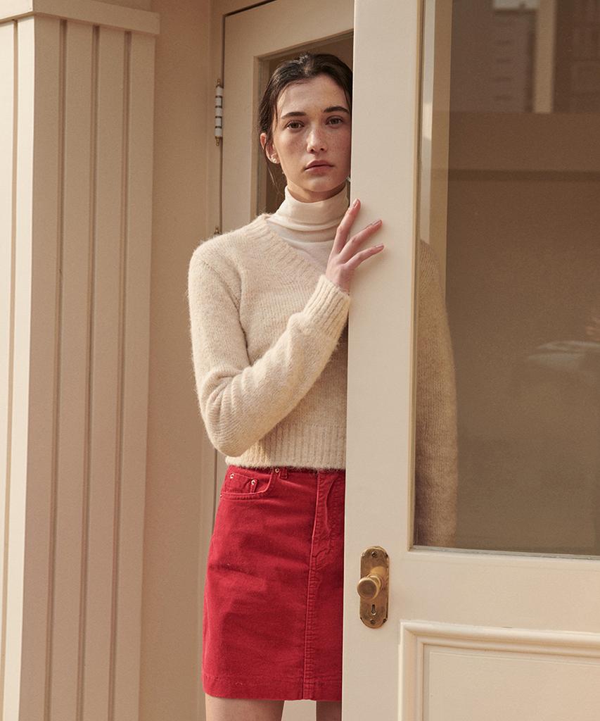 Pandora Fit [Skirt] Blur Skirt Wine