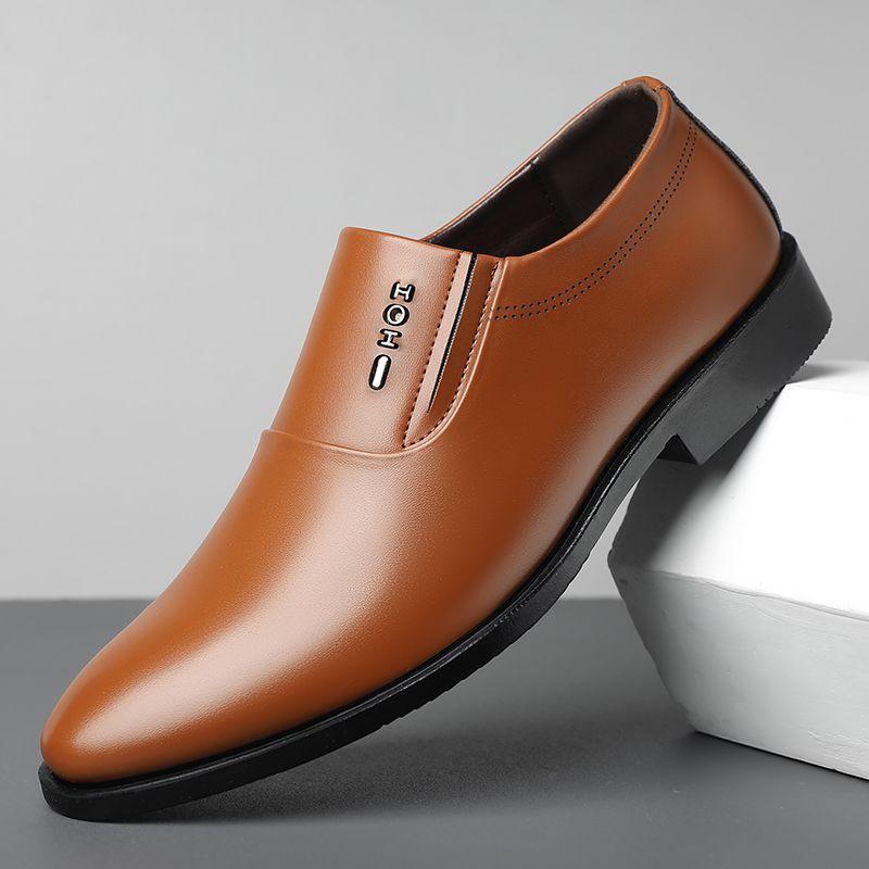 Men's Breathable, Non-slip Business Formal Leather Shoes, Versatile Casual Leather Shoes
