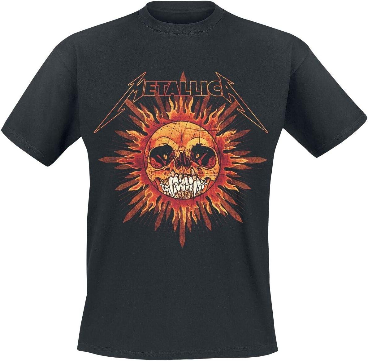 Metallica Men s Pushead Sun T-Shirt Black S