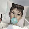 Breakfast At Tiffanys Pillow Case Square Pillow Bedroom Sofa Leisure Comfort Cushion Car Home Decoration