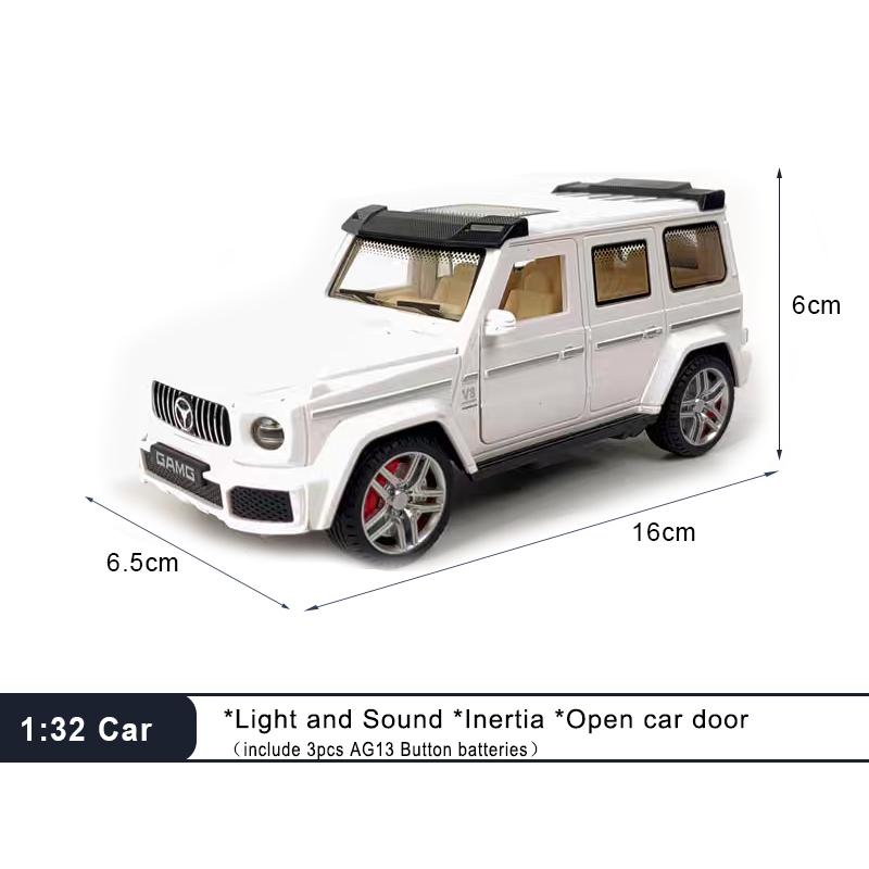 1:32 Off-road SUV Plastic Racing Sport Car Model Diecast Play Vehicles Decoration Sound Light Collection Hobbies Boy Toys Gift