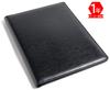 Panavage A4 PU Leather with Pen Business Card and Notepad Clipboard, Bifold, Holder, Pockets, Holder, (Black)
