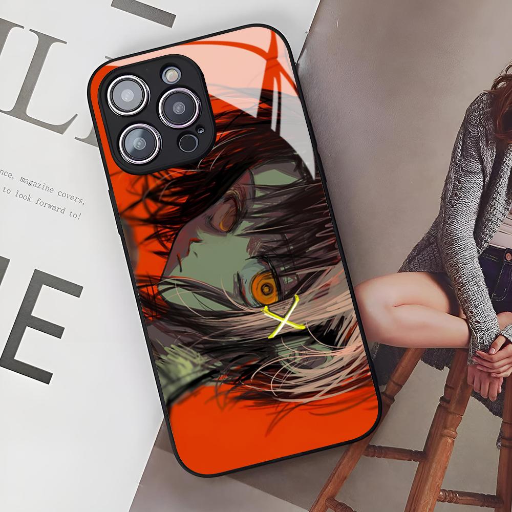 S-Serial E-Experiments L-Lain Phone Case for Iphone 16 15 14 12 11 13 Pro Max Mini X Xr Xs Se 8 Puls Glass Cover