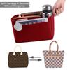 Damen Make-up Organizer/ Filz-Einsatztasche für Handtasche Reise Innentasche Tragbare Kosmetiktaschen Passend für Neverfull