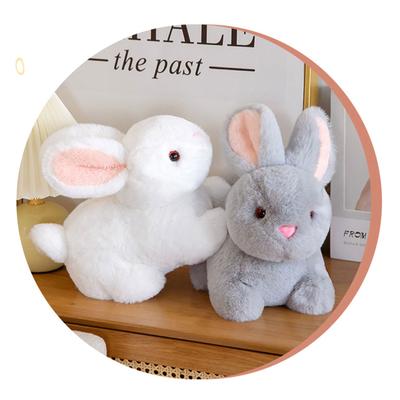 Stuffed Rabbit Easter Bunny Plush Toy Room Decoration Emotion Appease for Baby Girls Office Ornament Car Decor