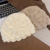 Thin Crochet Flower Hat Bohemian Style Weave Cap Retro Hollow Out Knitted Hat  Outdoor