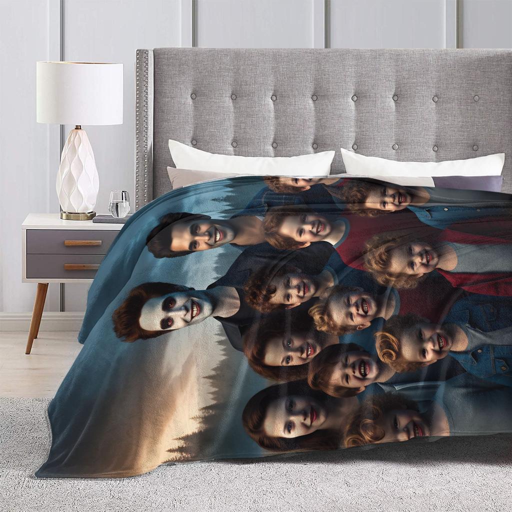 Twilight Saga Edward Bella Blankets Warm Soft Plush Throw Blanket For Couch Chair Camping Flannel Bedspread Bed Cover
