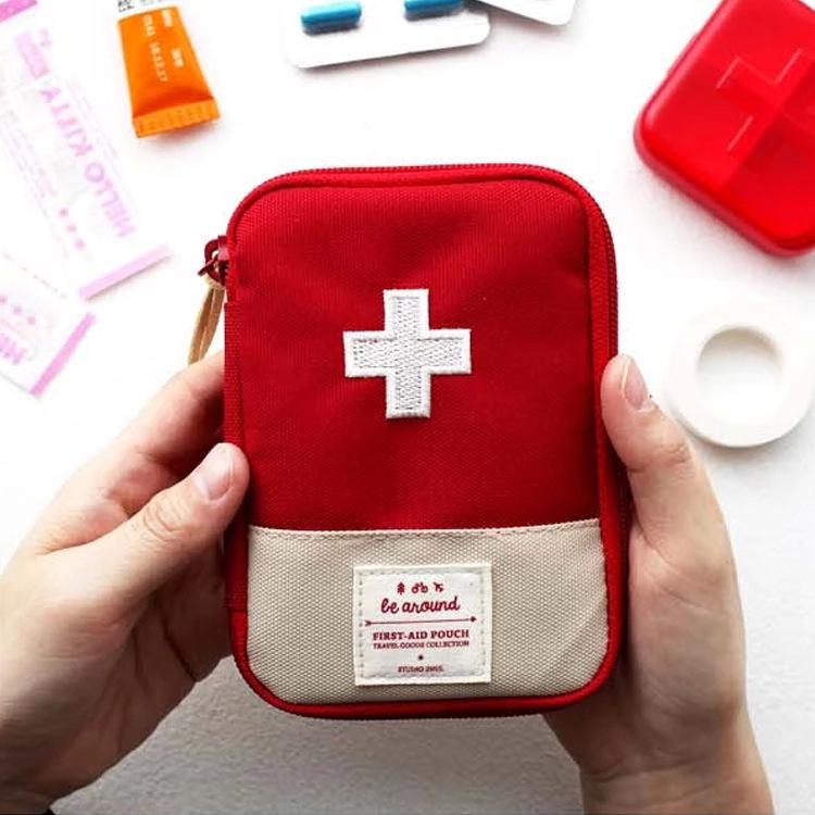 Compact Travel Medicine Storage Bag - Mini Pocket Pill Organizer