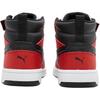 Puma Rebound V6 Mid Ac Jr Versatile Comfortable Mid-Top Kids Skate Shoes Kids Skate Shoes Red White Black 404317-02
