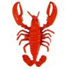 2Pcs Women Bracelet Ring 3D Simulated Crayfish Decor Bracelet Opening Adjustable Finger Band Jewelry Gift