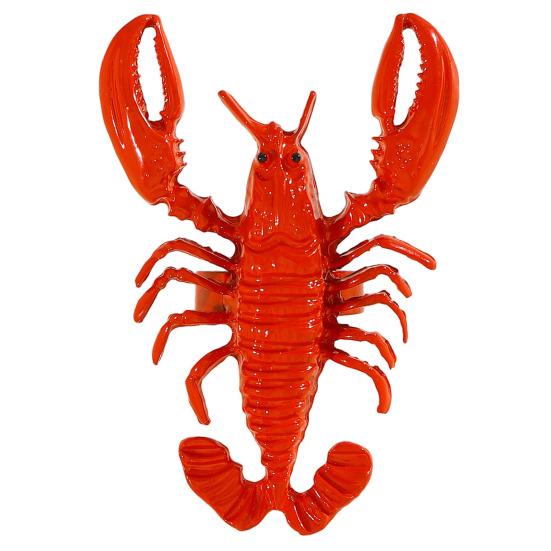 2Pcs Women Bracelet Ring 3D Simulated Crayfish Decor Bracelet Opening Adjustable Finger Band Jewelry Gift