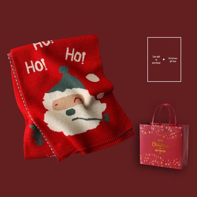Roter Weihnachtsmann-Schal für Damen - Vielseitig, warm und süßes Weihnachtsgeschenk