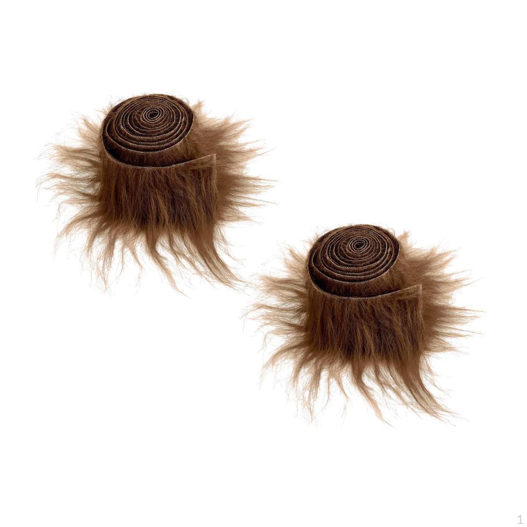 2 Pieces Faux Artificial Costume Supplies Cosplay DIY Shaggy for Christmas Holiday Hat Shoes