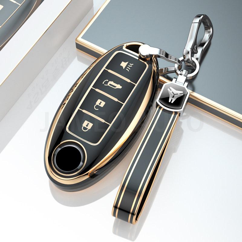Anti-Scratch TPU Car Key Case For Nissan Sentra Leaf Rogue Sunny Versa Patrol X-Trail Qashqai GT-R Kicks Key Cover for Infiniti
