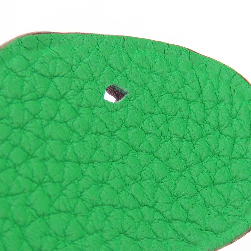 Used HERMES Bag charm Petite Ash Turtle GM Epsom/Taurillon Clemence Blue veil Green system turtle