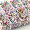 100 Pcs Multicolor Pearlescent Straight Pins for Sewing, DIY Crafts, Positioning & Fixing Needle, Fashion Design Accessories