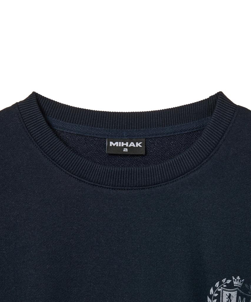 Mihag Ivy League Track Line Sweatshirt (Navy)