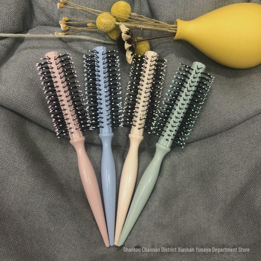 Plastic Cylindrical Roller Comb for Hair Styling and Straightening