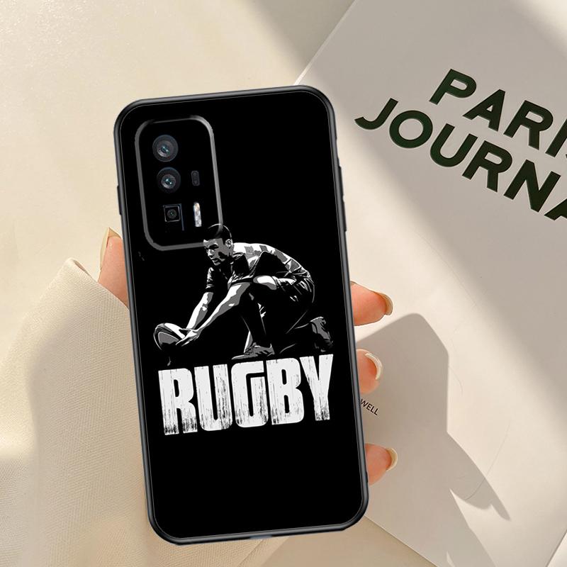Rugby Football Sport Case For Xiaomi 15 14 Ultra 13T 14T 15T Pro 17 Pro Max POCO X7 Pro X3 X5 X6 F5 F6 F7 F8 Coque