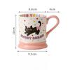 Ceramic Mug Cute Style Children's Milk Cup Illustration Dopamine Cup Birthday Best Friend Gift Couple Water Cup