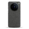 For vivo X200s 5G Phone Case Cloth Texture Anti-Scratch Protective PC Back Cover