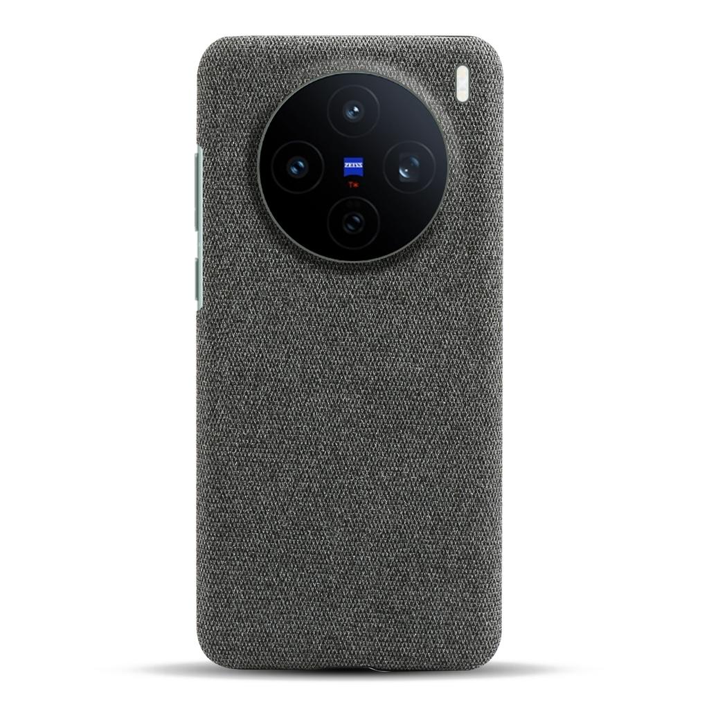 For vivo X200s 5G Phone Case Cloth Texture Anti-Scratch Protective PC Back Cover