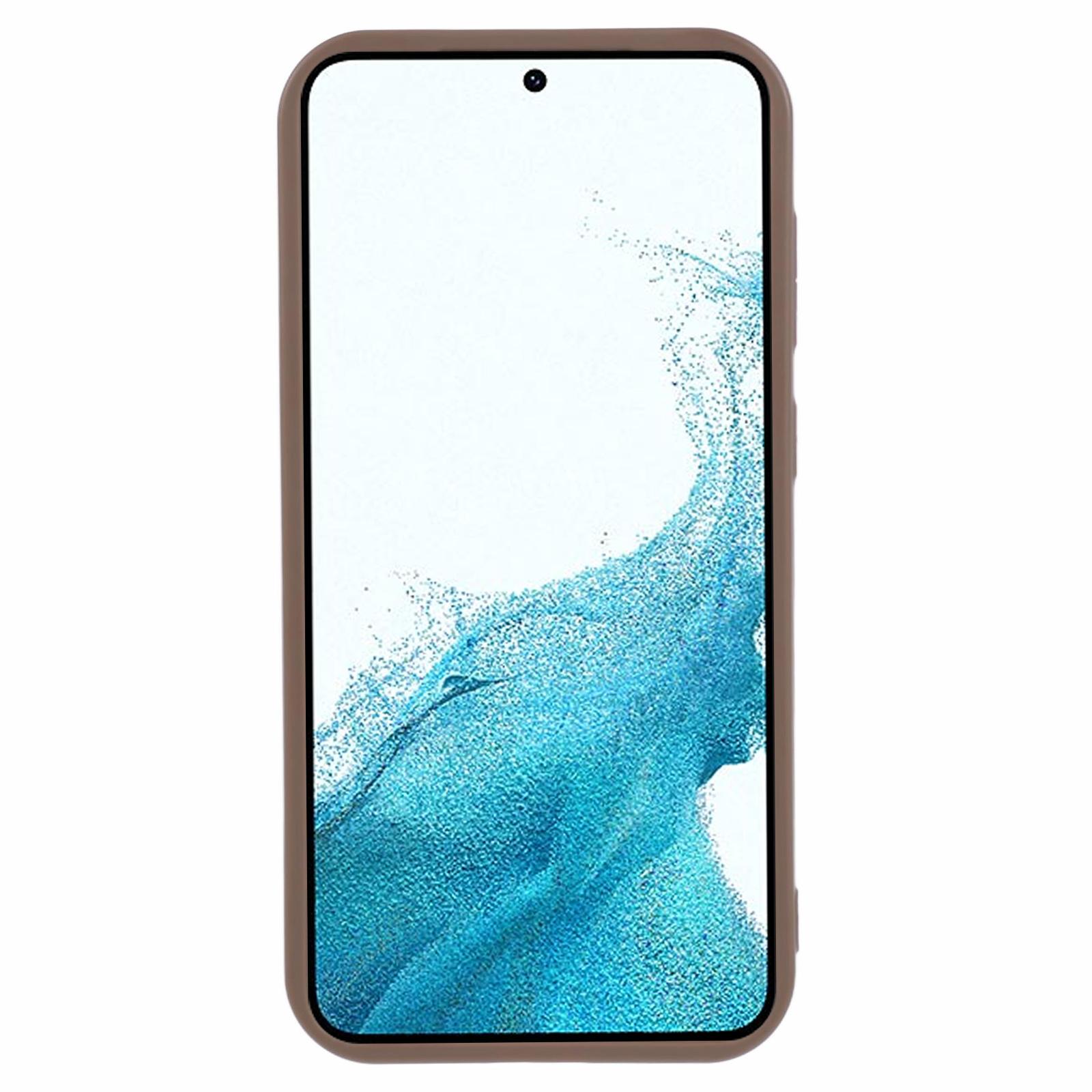 

For Samsung Galaxy S22 5G Case Soft Matte Finish TPU Phone Cover Beige