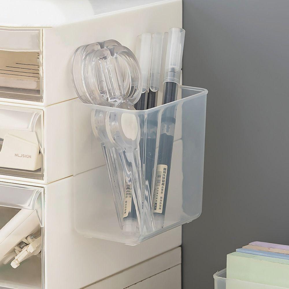 Multifunction Wall Mount Pen Pencil Holder Large Capacity Stationery Organizer Home Office