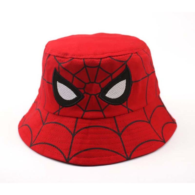 Spider-Man Fischerhut für Kinder, Baumwollmaterial, Perfekter Sommer-, Herbst-Winterhut