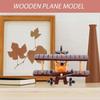 Wooden Airplane Model Airplane Decor Vintage Airplane Decor Wooden Ornaments Airplane Prop Wooden Plane Airplane
