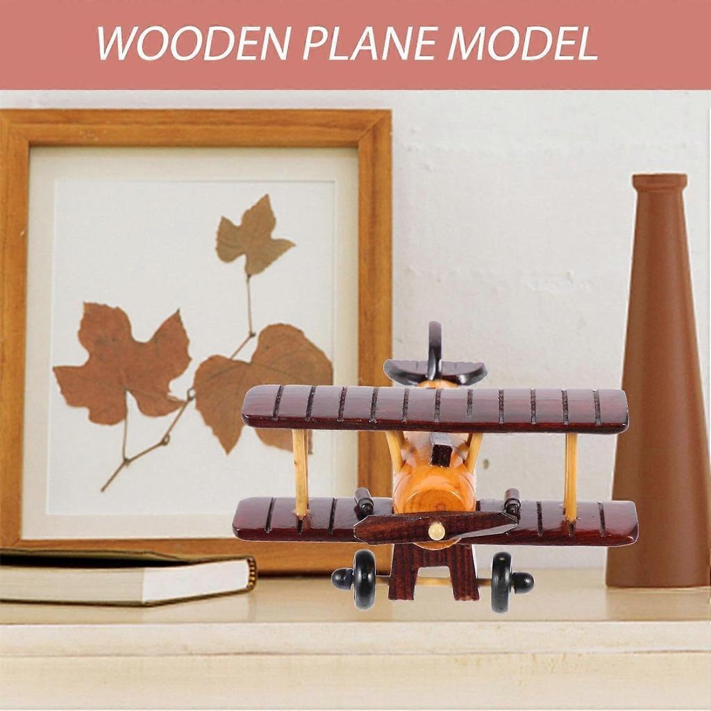 Wooden Airplane Model Airplane Decor Vintage Airplane Decor Wooden Ornaments Airplane Prop Wooden Plane Airplane