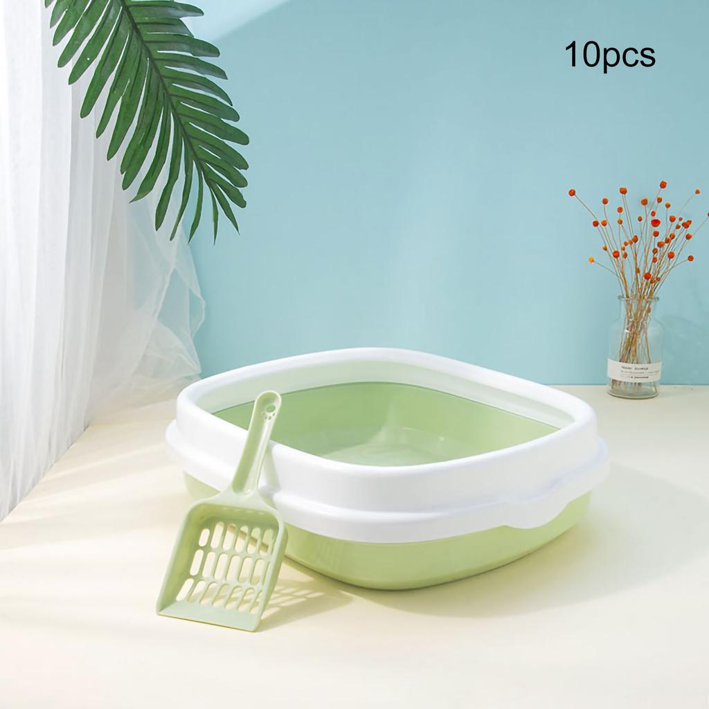 Katzentoilette Großer Raum Spritzschutz Verdickt Halbgeschlossen Katzenklo mit Katzenstreu