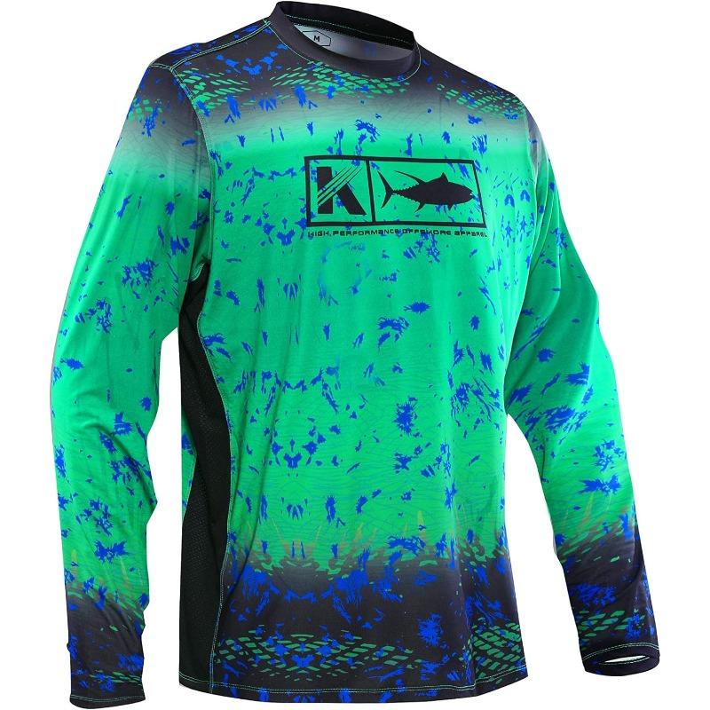 Men's 3D Printed Fishing Shirt Loose Quick-Drying Breathable Long-Sleeved Shirt Suitable For Cycling Sports