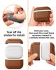 Oatsbasf Genuine Leather Earphone Cases for AirPods Pro 3 Luxury Protective Cover Case for Airpods Pro 3 Shockproof with Hook