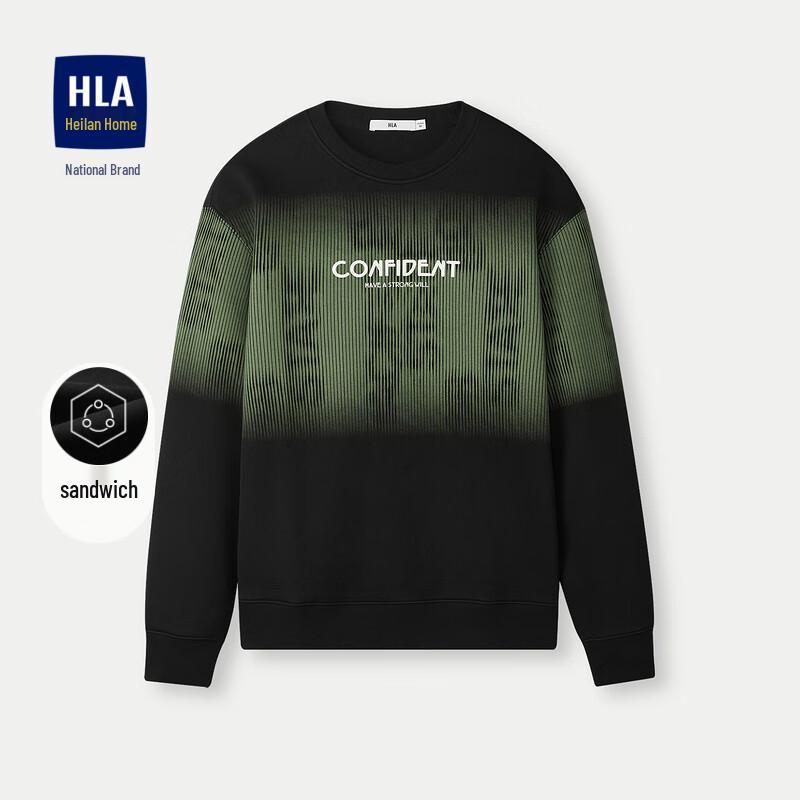 

Men s HLA Sandwich Knit Moisture-Wicking Pullover Sweatshirt 170(48) Recommended 125-135 jin