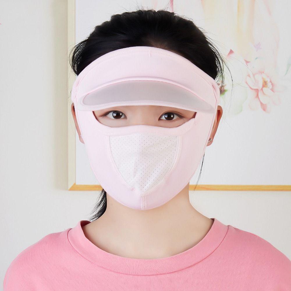 Sunscreen Veil Eye protection Face Gini Mask Driving Face Mask Womne Sun Hats Summer Sunscreen Mask