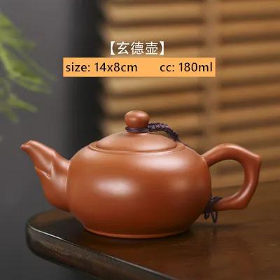 Chinese Yixing Teapot Purple Clay Xishi Tea Pot Beauty Handmade Kettle Dahongpao Tea Set Customized Gifts Authentic