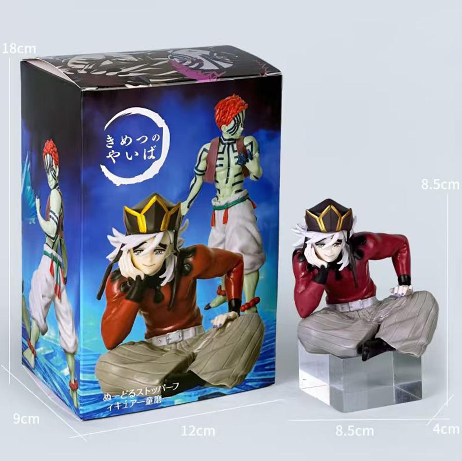 4stely Anime Demon Slayer Figure Model Juuni Kitsuki Akaza Battle Figure Doll Kimetsu No Yaiba Desktop Decoration Collection Gif