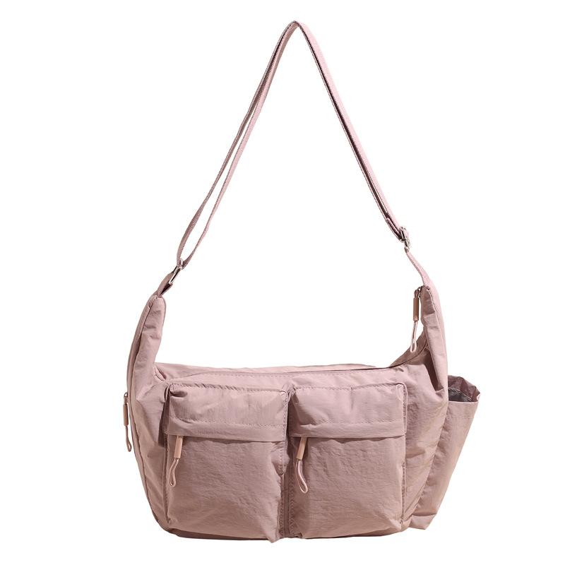 Men's and Women's Casual Messenger Bags Women's Shoulder Bags Large Capacity Multi-pocket Canvas Bags Outdoor Sports Bags