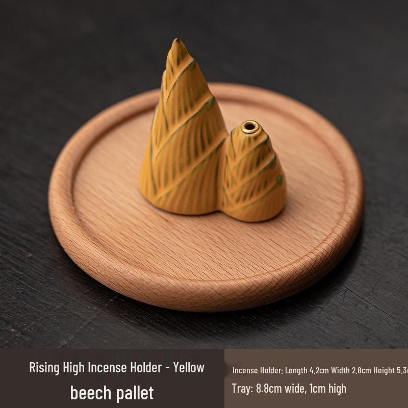 Blessing for Peace: Yuzu Incense Holder & Tray for Zen Tea Rooms and Coffee Tables
