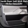Suede Door Anti-Kick Pads Fit for Onvo L60 2026, Special Modified Interior Protection Accessories for Inner Door Panels durable