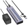 10-Port USB 3.0 Hub Expander for Laptops, Phones, and Desktops